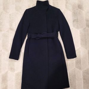 Uniqlo Women Cashmere Wool Navy Coat XS